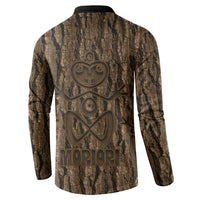 Kioranga Moriori New Zealand Button Sweatshirt Kopi Rakau Carving Art LT14 - Polynesian Pride
