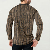 Kioranga Moriori New Zealand Button Sweatshirt Kopi Rakau Carving Art LT14 - Polynesian Pride