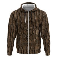 Kioranga Moriori New Zealand Hoodie Kopi Rakau Carving Art LT14 Zip Hoodie Brown - Polynesian Pride