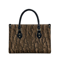 Kioranga Moriori New Zealand Leather Bag Kopi Rakau Carving Art LT14 - Polynesian Pride