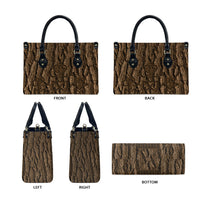 Kioranga Moriori New Zealand Leather Bag Kopi Rakau Carving Art LT14 - Polynesian Pride