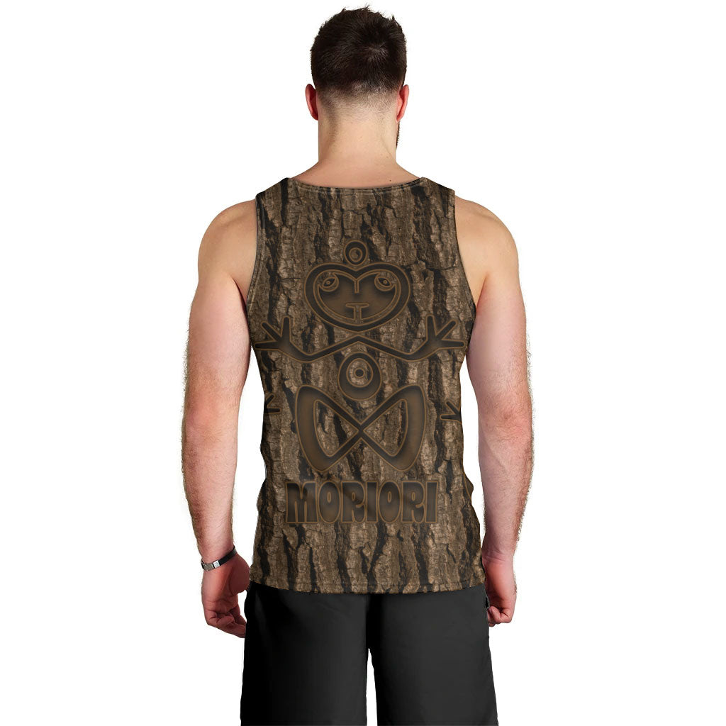 Kioranga Moriori New Zealand Men Tank Top Kopi Rakau Carving Art LT14 - Polynesian Pride