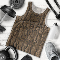 Kioranga Moriori New Zealand Men Tank Top Kopi Rakau Carving Art LT14 - Polynesian Pride
