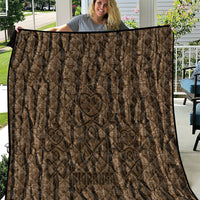 Kioranga Moriori New Zealand Quilt Kopi Rakau Carving Art LT14 Brown - Polynesian Pride