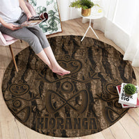 Kioranga Moriori New Zealand Round Carpet Kopi Rakau Carving Art LT14 - Polynesian Pride