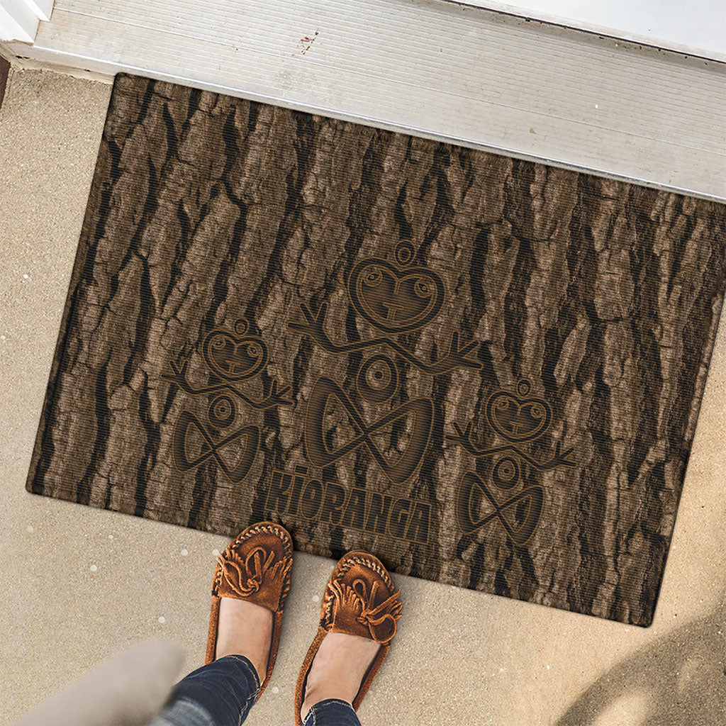 Kioranga Moriori New Zealand Rubber Doormat Kopi Rakau Carving Art LT14 - Polynesian Pride