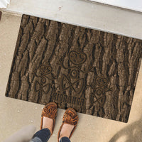 Kioranga Moriori New Zealand Rubber Doormat Kopi Rakau Carving Art LT14 - Polynesian Pride