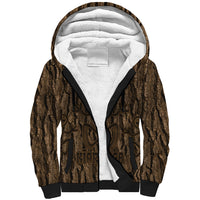 Kioranga Moriori New Zealand Sherpa Hoodie Kopi Rakau Carving Art LT14 Unisex Brown - Polynesian Pride