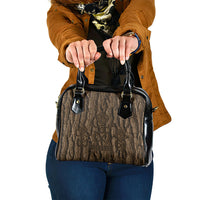 Kioranga Moriori New Zealand Shoulder Handbag Kopi Rakau Carving Art LT14 One Size Brown - Polynesian Pride
