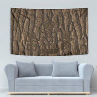 Kioranga Moriori New Zealand Tapestry Kopi Rakau Carving Art LT14 - Polynesian Pride