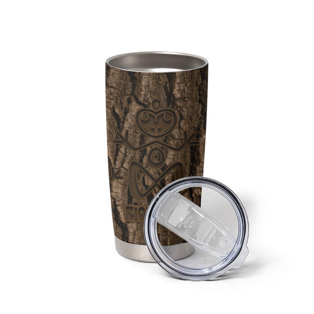 Kioranga Moriori New Zealand Tumbler Cup Kopi Rakau Carving Art LT14 - Polynesian Pride