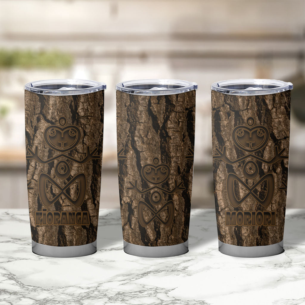 Kioranga Moriori New Zealand Tumbler Cup Kopi Rakau Carving Art LT14 - Polynesian Pride