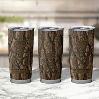 Kioranga Moriori New Zealand Tumbler Cup Kopi Rakau Carving Art LT14 - Polynesian Pride