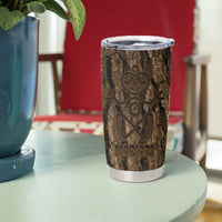 Kioranga Moriori New Zealand Tumbler Cup Kopi Rakau Carving Art LT14 - Polynesian Pride