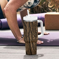 Kioranga Moriori New Zealand Tumbler With Handle Kopi Rakau Carving Art LT14 - Polynesian Pride