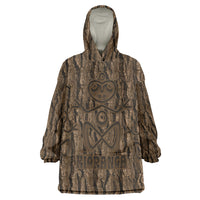 Kioranga Moriori New Zealand Wearable Blanket Hoodie Kopi Rakau Carving Art LT14 One Size Brown - Polynesian Pride
