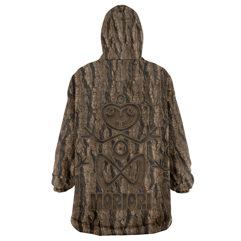Kioranga Moriori New Zealand Wearable Blanket Hoodie Kopi Rakau Carving Art LT14 - Polynesian Pride