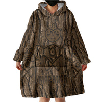 Kioranga Moriori New Zealand Wearable Blanket Hoodie Kopi Rakau Carving Art LT14 - Polynesian Pride
