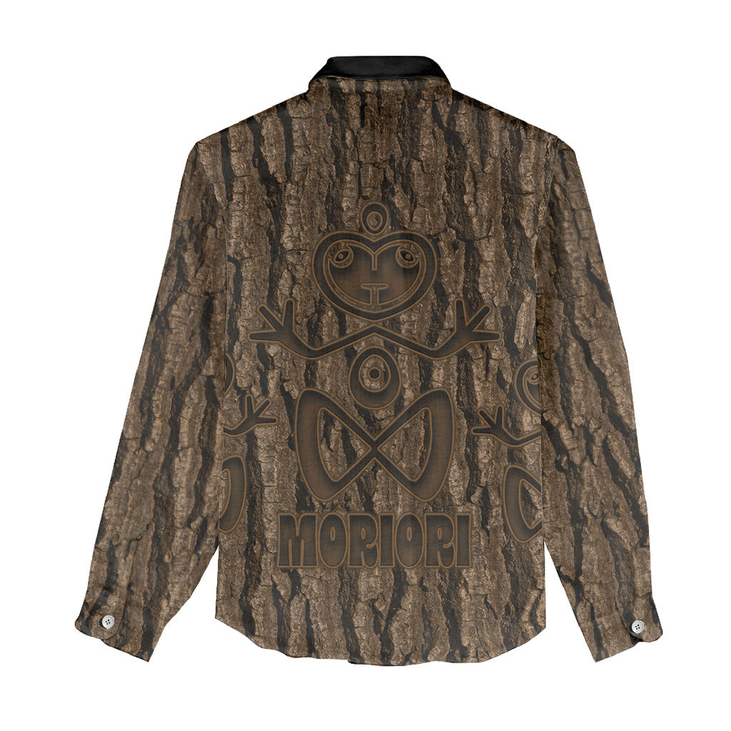 Kioranga Moriori New Zealand Women Casual Shirt Kopi Rakau Carving Art LT14 - Polynesian Pride