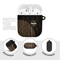 Moriori Kekoru New Zealand Personalised AirPods Case Kopi Rakau Carving Chatham Islands Map LT14 - Polynesian Pride