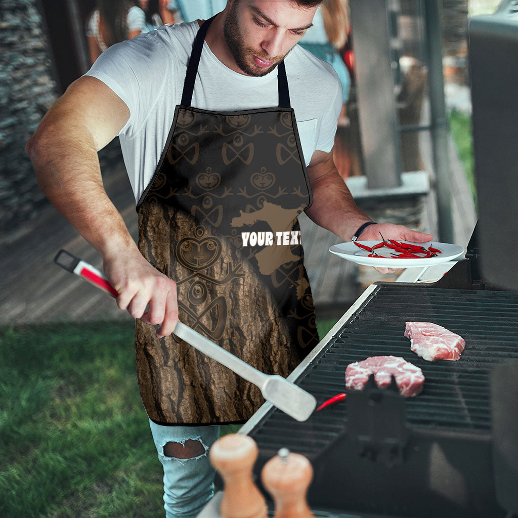 Moriori Kekoru New Zealand Personalised Apron Kopi Rakau Carving Chatham Islands Map LT14 - Polynesian Pride