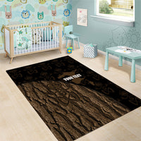 Moriori Kekoru New Zealand Personalised Area Rug Kopi Rakau Carving Chatham Islands Map LT14 - Polynesian Pride