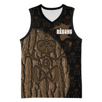 Moriori Kekoru New Zealand Personalised Basketball Jersey Kopi Rakau Carving Chatham Islands Map LT14 Unisex Black - Polynesian Pride