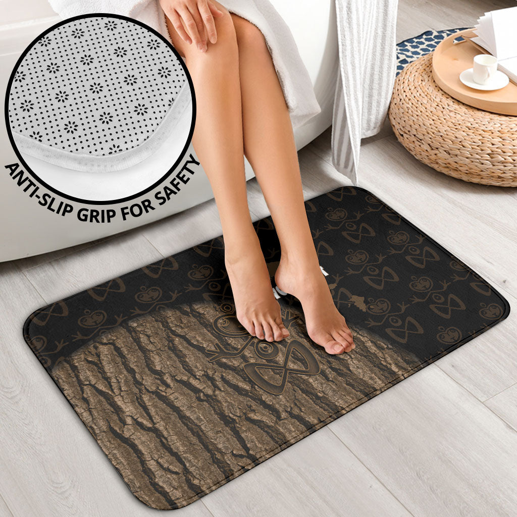 Moriori Kekoru New Zealand Personalised Bathroom Set Kopi Rakau Carving Chatham Islands Map LT14 - Polynesian Pride
