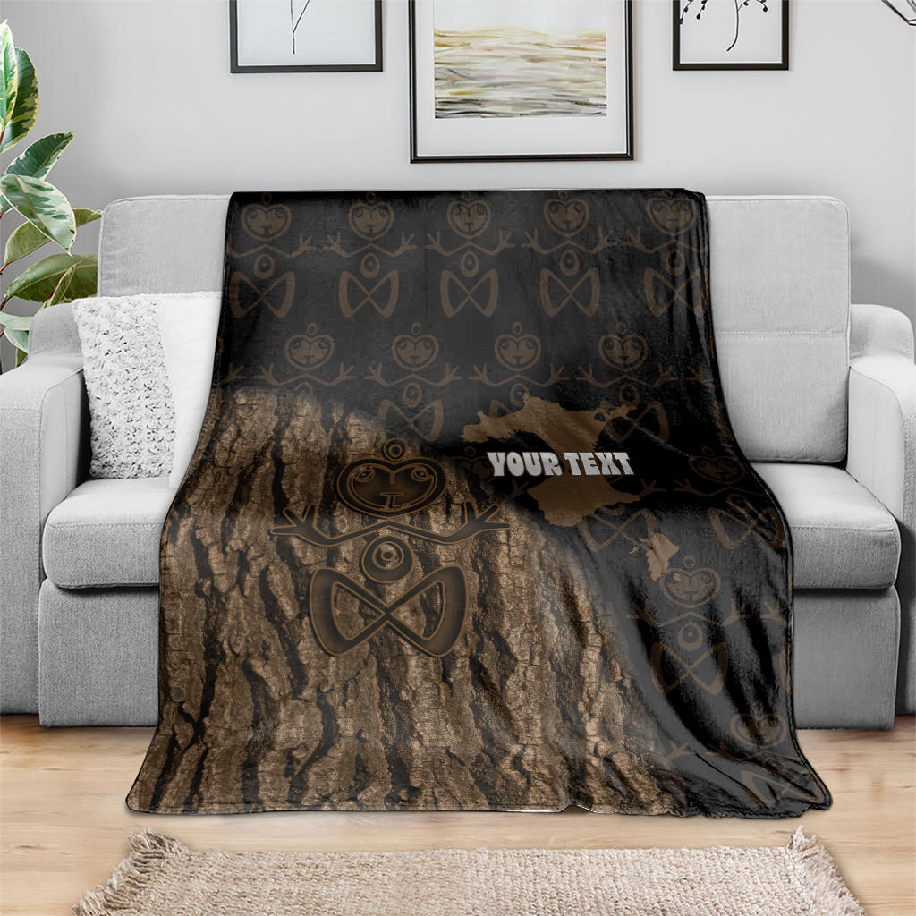 Moriori Kekoru New Zealand Personalised Blanket Kopi Rakau Carving Chatham Islands Map LT14 - Polynesian Pride