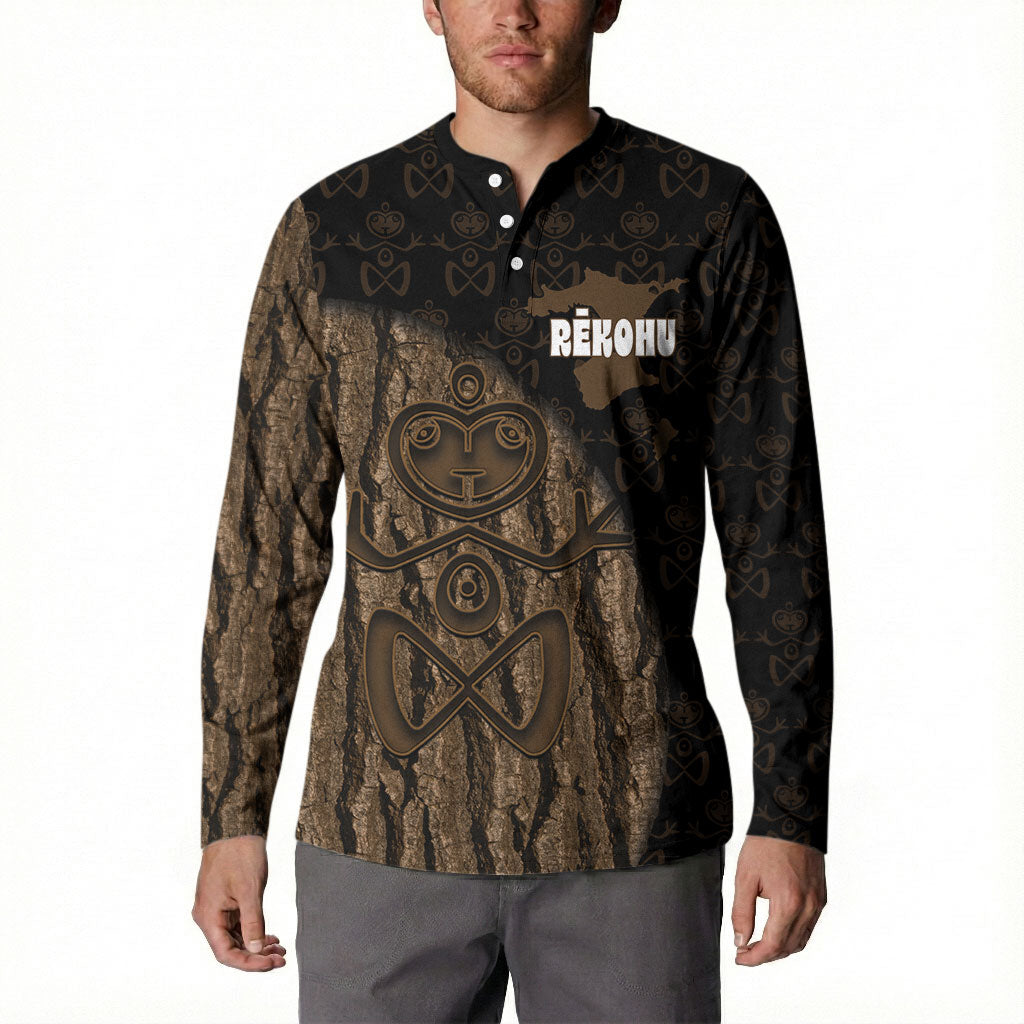 Moriori Kekoru New Zealand Personalised Button Sweatshirt Kopi Rakau Carving Chatham Islands Map LT14 - Polynesian Pride