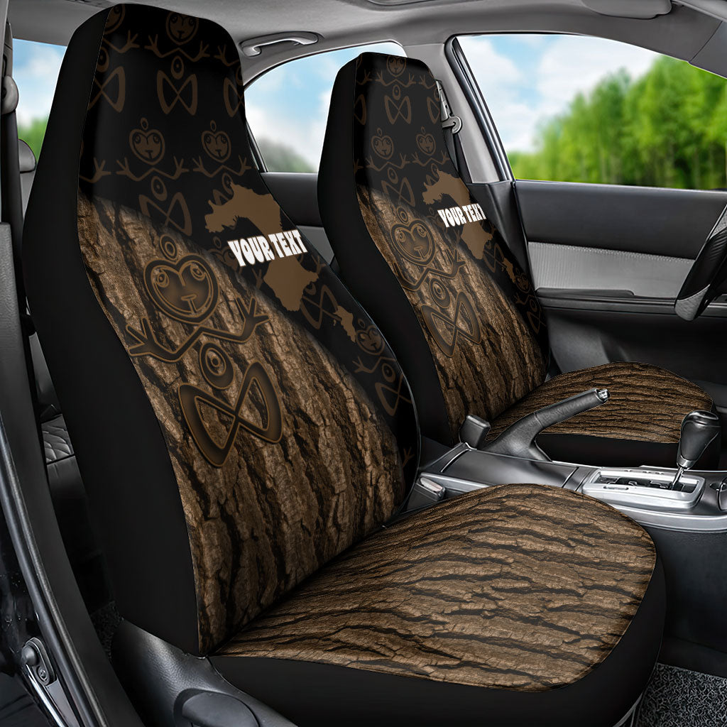 Moriori Kekoru New Zealand Personalised Car Seat Cover Kopi Rakau Carving Chatham Islands Map LT14 - Polynesian Pride