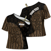 Moriori Kekoru New Zealand Personalised Cross Shoulder Shirt Kopi Rakau Carving Chatham Islands Map LT14 - Polynesian Pride