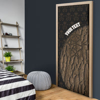 Moriori Kekoru New Zealand Personalised Door Cover Kopi Rakau Carving Chatham Islands Map LT14 - Polynesian Pride