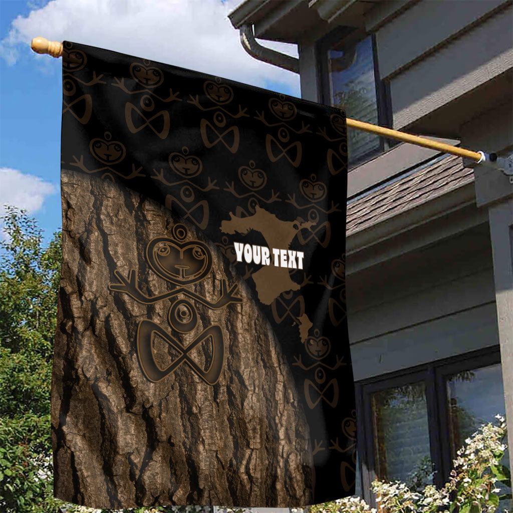 Moriori Kekoru New Zealand Personalised Garden Flag Kopi Rakau Carving Chatham Islands Map LT14 - Polynesian Pride