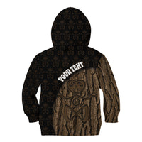 Moriori Kekoru New Zealand Personalised Kid Hoodie Kopi Rakau Carving Chatham Islands Map LT14 - Polynesian Pride