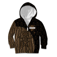 Moriori Kekoru New Zealand Personalised Kid Hoodie Kopi Rakau Carving Chatham Islands Map LT14 Zip Hoodie Black - Polynesian Pride