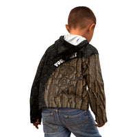 Moriori Kekoru New Zealand Personalised Kid Hoodie Kopi Rakau Carving Chatham Islands Map LT14 - Polynesian Pride