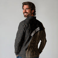 Moriori Kekoru New Zealand Personalised Long Sleeve Polo Shirt Kopi Rakau Carving Chatham Islands Map LT14 - Polynesian Pride