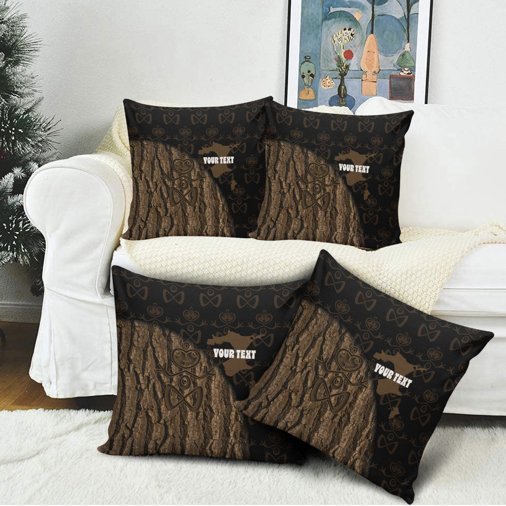 Moriori Kekoru New Zealand Personalised Pillow Cover Kopi Rakau Carving Chatham Islands Map LT14 - Polynesian Pride