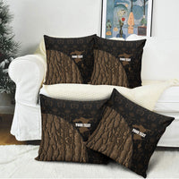 Moriori Kekoru New Zealand Personalised Pillow Cover Kopi Rakau Carving Chatham Islands Map LT14 - Polynesian Pride