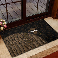 Moriori Kekoru New Zealand Personalised Rubber Doormat Kopi Rakau Carving Chatham Islands Map LT14 - Polynesian Pride