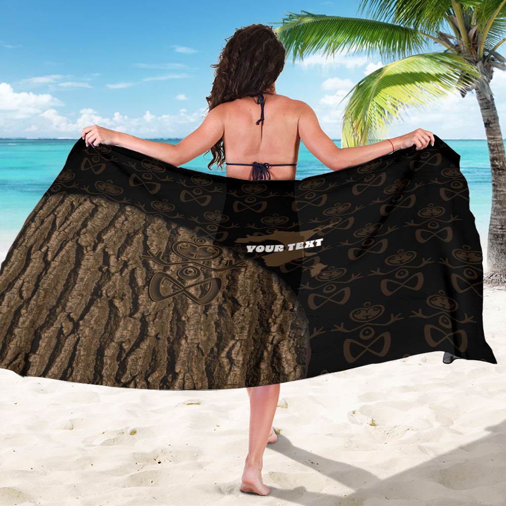 Moriori Kekoru New Zealand Personalised Sarong Kopi Rakau Carving Chatham Islands Map LT14 - Polynesian Pride