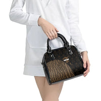 Moriori Kekoru New Zealand Personalised Shoulder Handbag Kopi Rakau Carving Chatham Islands Map LT14 - Polynesian Pride