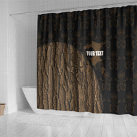 Moriori Kekoru New Zealand Personalised Shower Curtain Kopi Rakau Carving Chatham Islands Map LT14 - Polynesian Pride