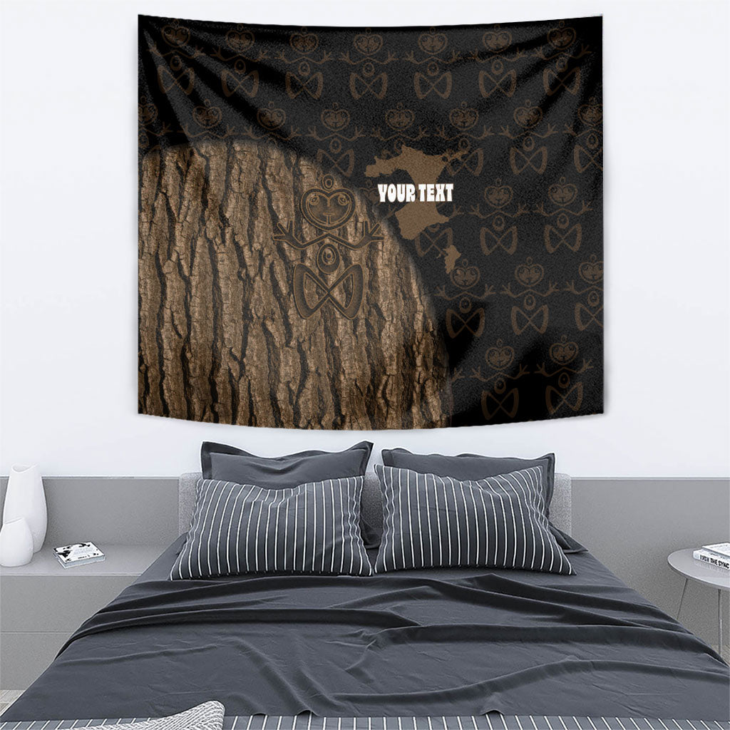 Moriori Kekoru New Zealand Personalised Tapestry Kopi Rakau Carving Chatham Islands Map LT14 - Polynesian Pride