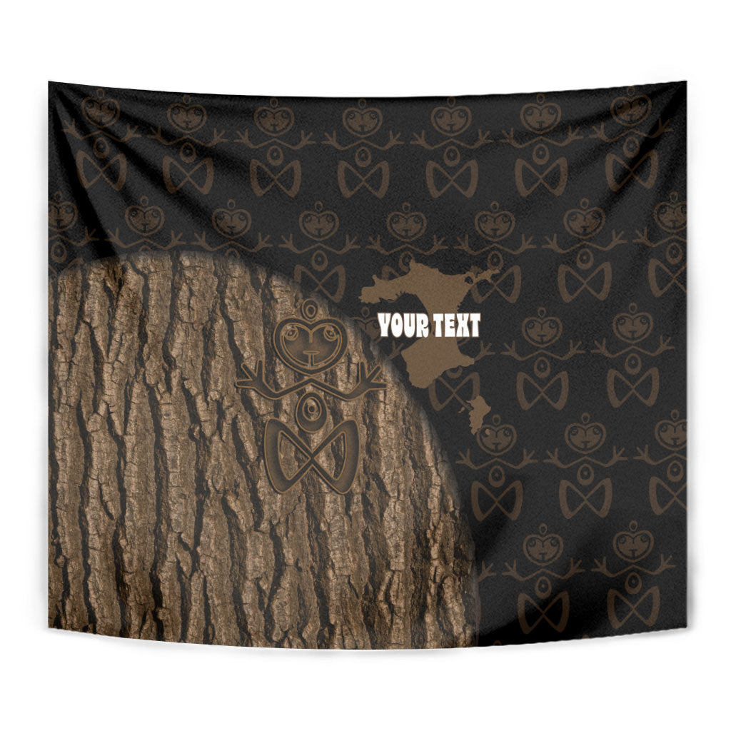Moriori Kekoru New Zealand Personalised Tapestry Kopi Rakau Carving Chatham Islands Map LT14 - Polynesian Pride