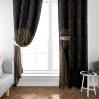Moriori Kekoru New Zealand Personalised Window Curtain Kopi Rakau Carving Chatham Islands Map LT14 - Polynesian Pride