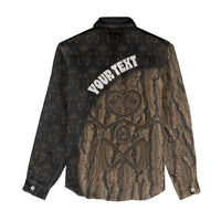 Moriori Kekoru New Zealand Personalised Women Casual Shirt Kopi Rakau Carving Chatham Islands Map LT14 - Polynesian Pride