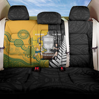 New Zealand Australia Rugby Bledisloe 2026 Back Car Seat Cover Champion Trophy Maori Aboriginal Art LT14 One Size Multicolor - Polynesian Pride