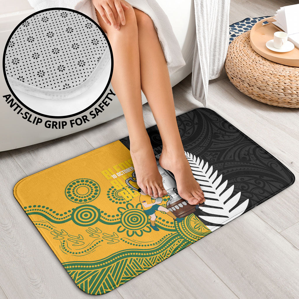 New Zealand Australia Rugby Bledisloe 2026 Bathroom Set Champion Trophy Maori Aboriginal Art LT14 - Polynesian Pride